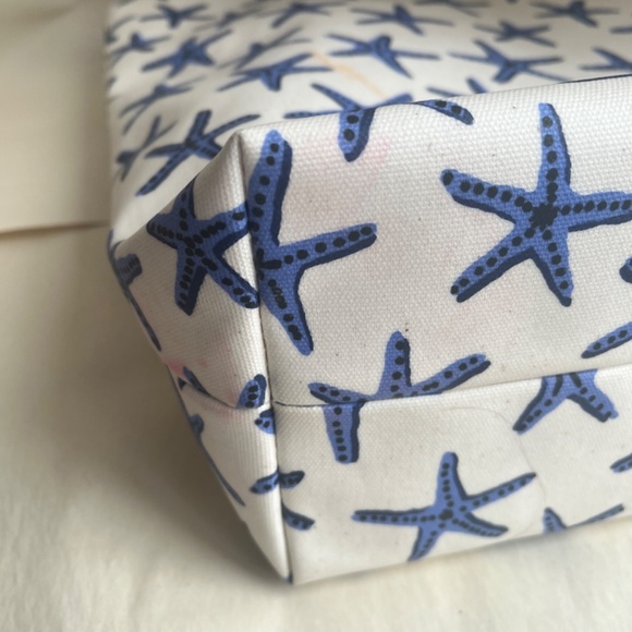 Kate Spade Dancing Starfish Bon Shopper Under the Sea Nautical Tote Shoulder Bag - Picture 7 of 12